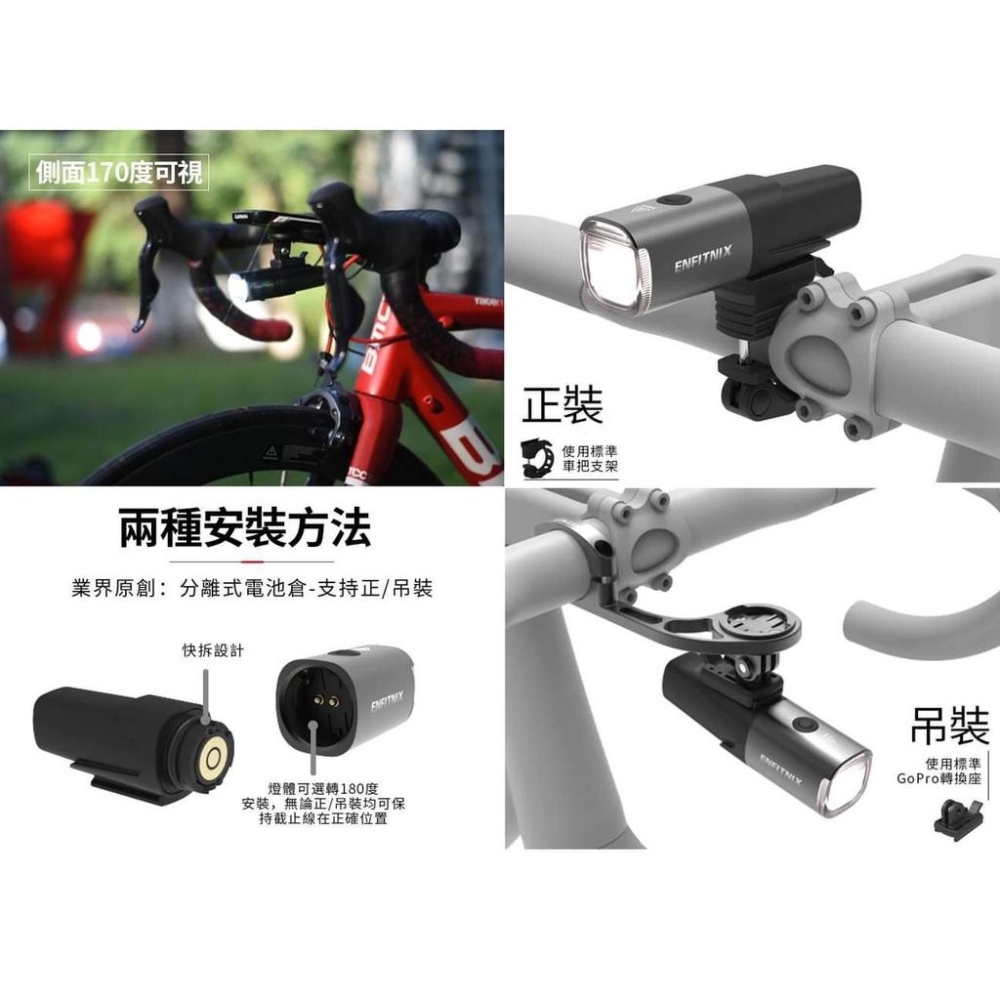 【ENFITNIX】免運組合-NAVI800自行車前燈+XlitET自行車尾燈+自行車碼表套件 腳踏車燈 自行車燈-細節圖4