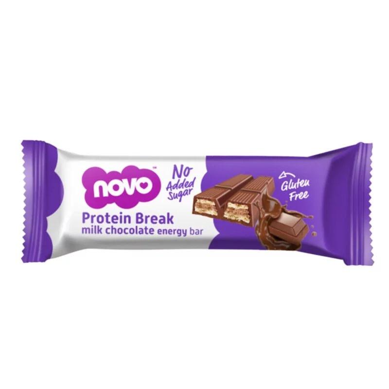 【NOVO】牛奶巧克力蛋白棒 高蛋白零食 蛋白威化餅 乳清蛋白餅乾 營養棒 能量棒 能量蛋白餅乾 蛋白補給 巧克力棒-細節圖2