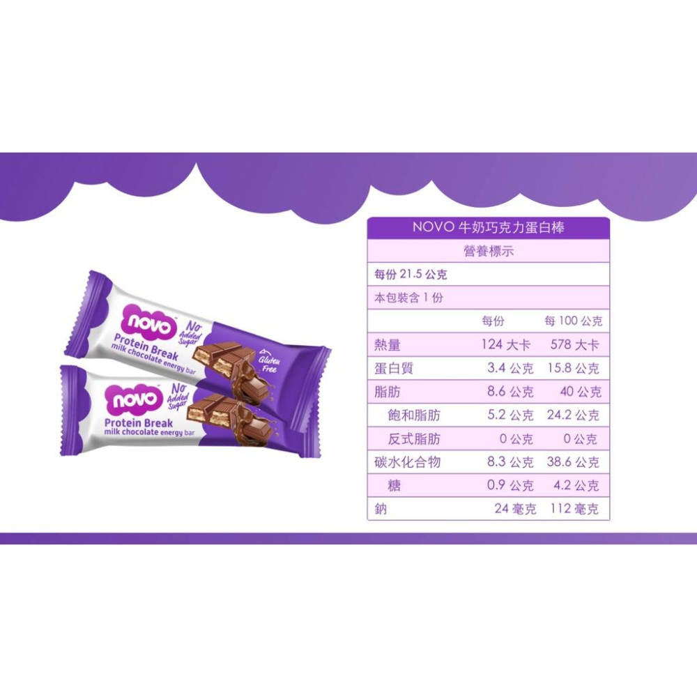 【NOVO】牛奶巧克力蛋白棒 高蛋白零食 蛋白威化餅 乳清蛋白餅乾 營養棒 能量棒 能量蛋白餅乾 蛋白補給 巧克力棒-細節圖5
