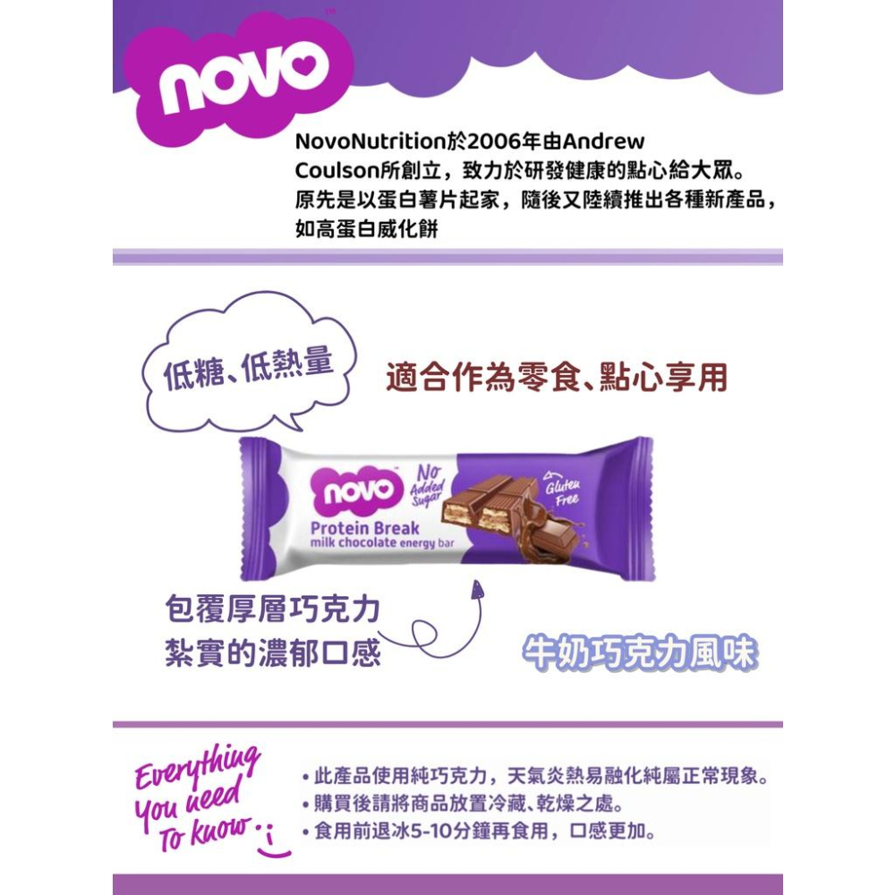 【NOVO】牛奶巧克力蛋白棒 高蛋白零食 蛋白威化餅 乳清蛋白餅乾 營養棒 能量棒 能量蛋白餅乾 蛋白補給 巧克力棒-細節圖7