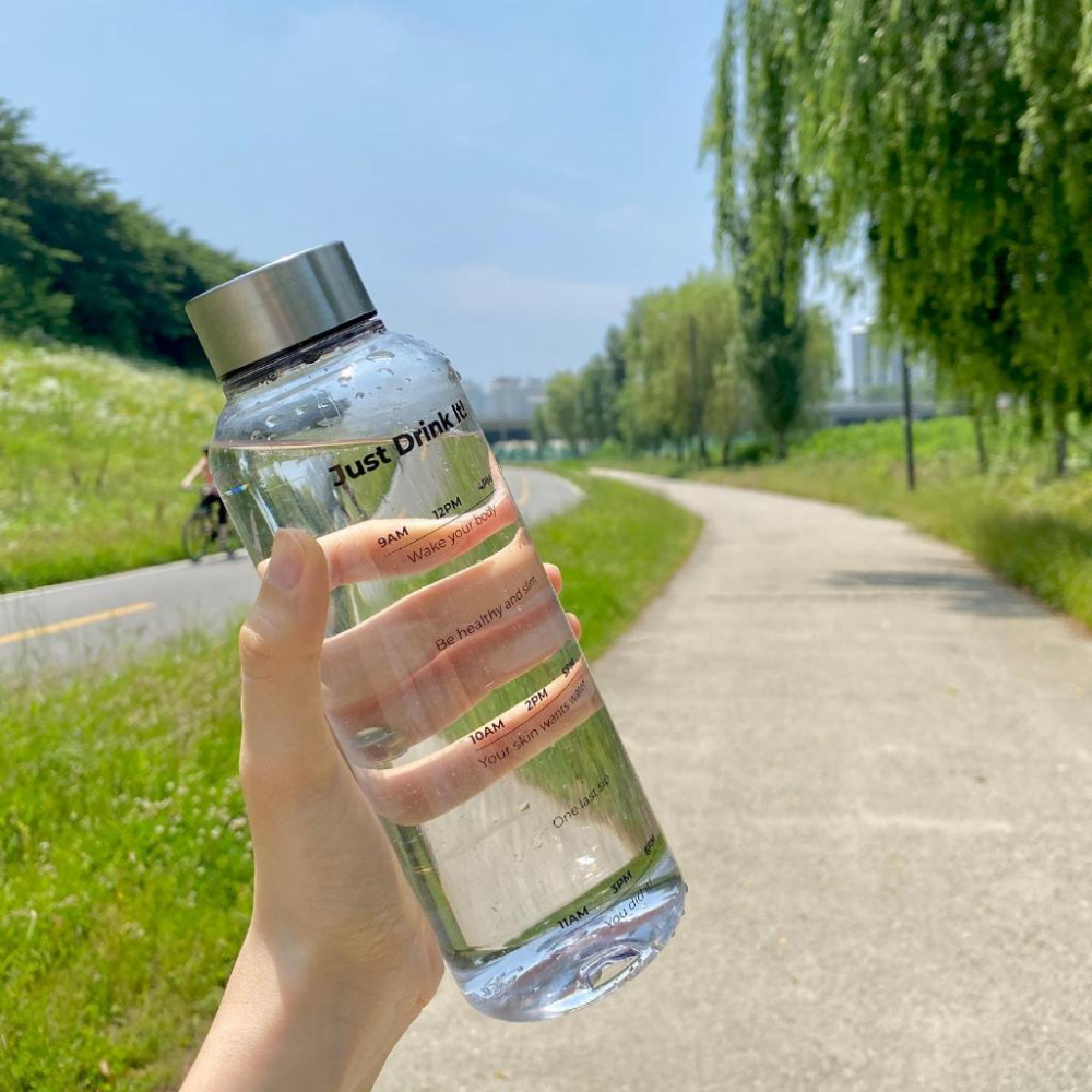 🌞[現貨]Vottle韓國代購 新版 時間水瓶500ml 隨身水瓶 透明環保水瓶 冷水壺Just Drink It-細節圖5