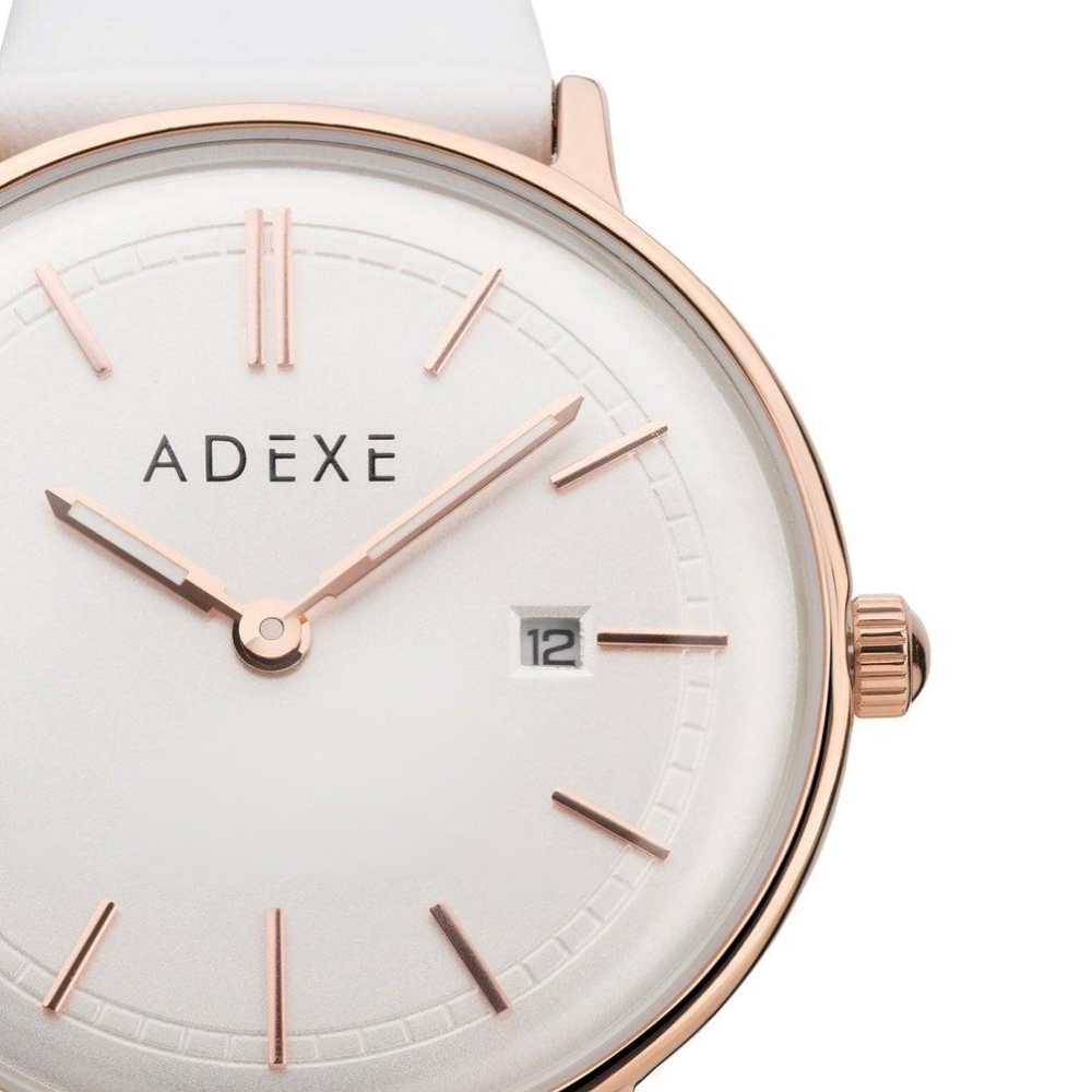 🌞[現貨]英國代購 ADEXE手錶 Meek白色質感女錶 情人節禮物-細節圖4