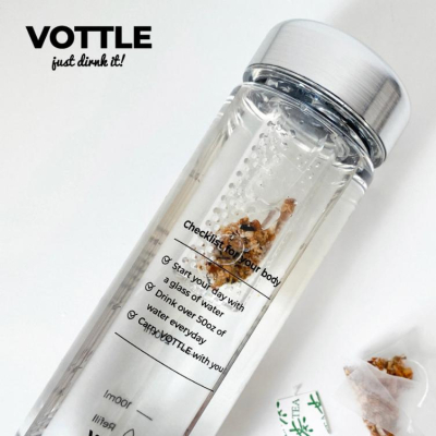 🌞[現貨]Vottle韓國代購 泡茶隨身瓶 泡茶隨身杯 泡茶水瓶 茶水分離杯