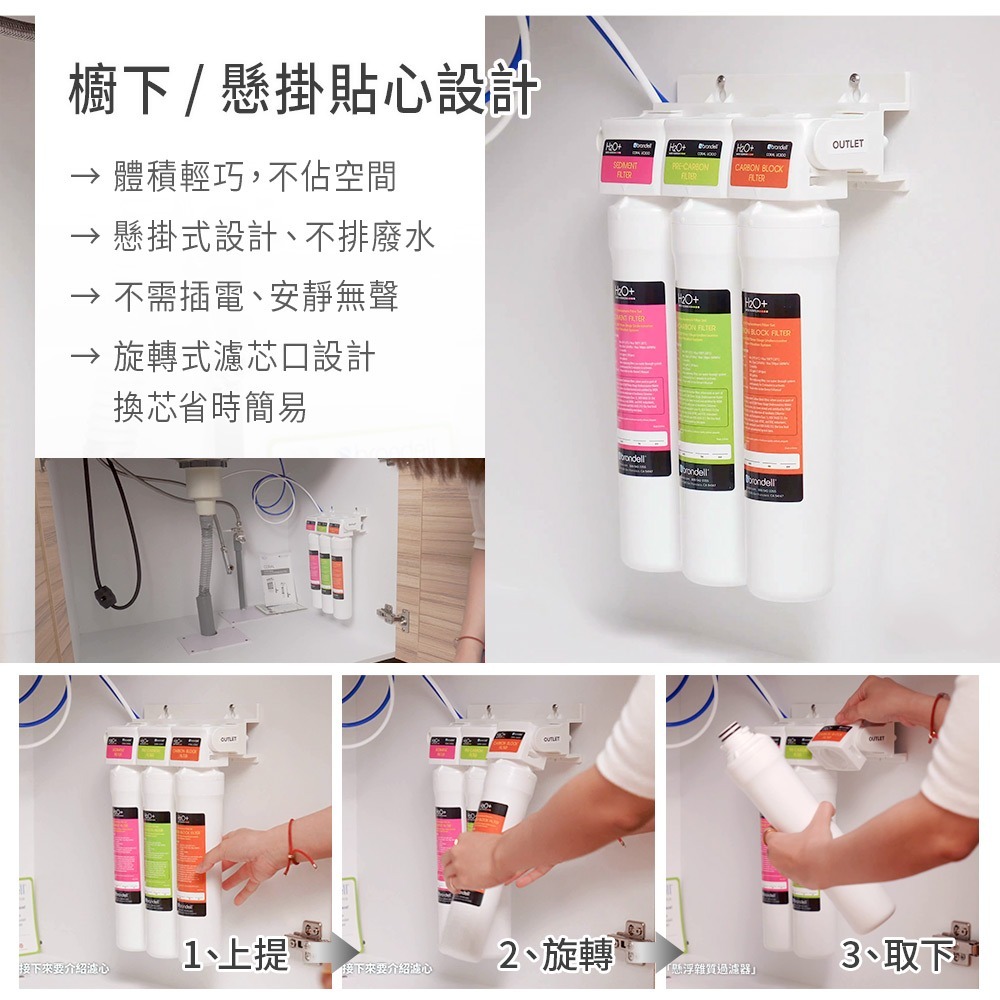 【美國邦特爾】brondell UC300 生飲濾菌淨水器-細節圖8