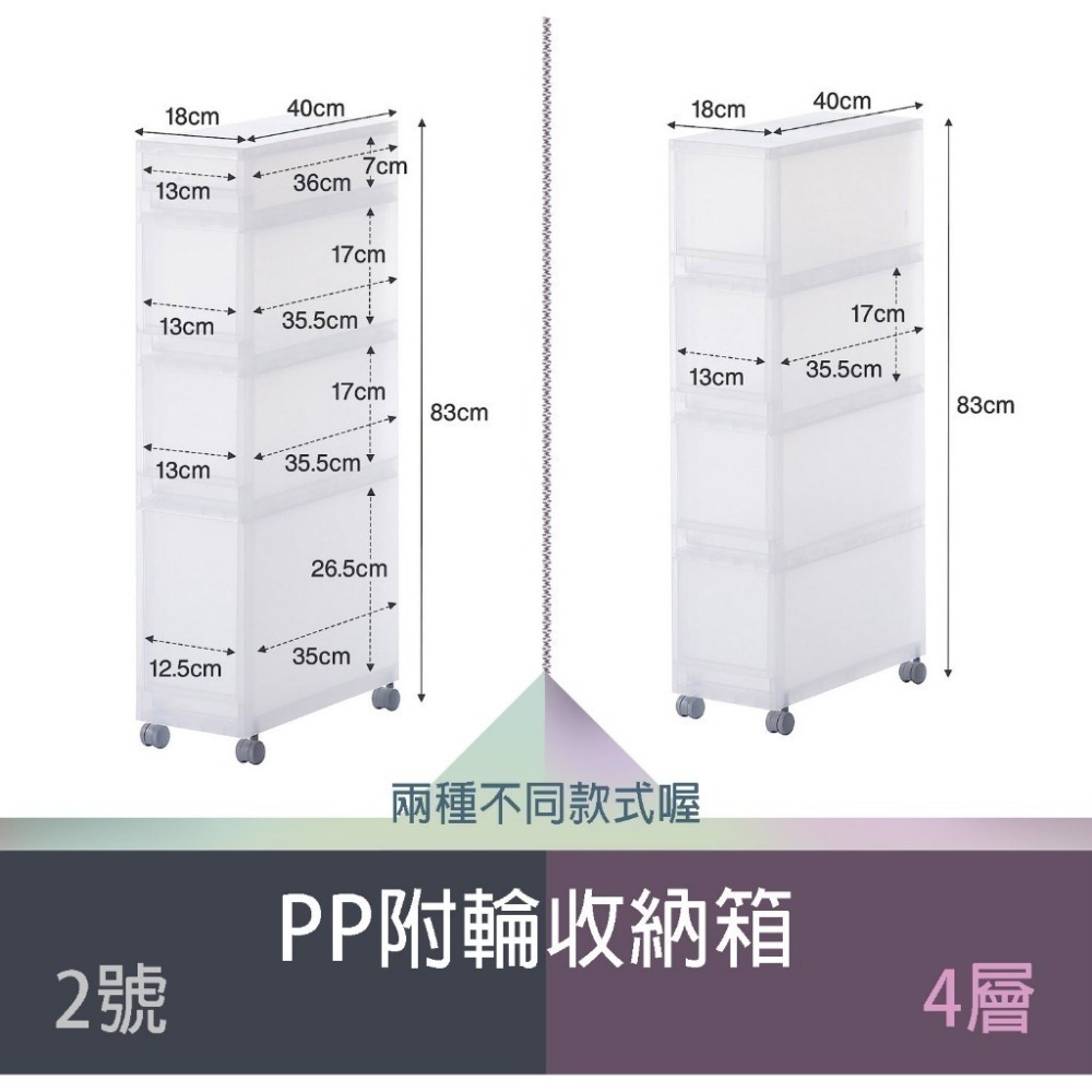 [✔️新品出貨] MUJI 無印良品 PP附輪收納箱 4層｜PP收納箱｜附輪收納櫃｜居家衣物雜物整理｜偏遠地區不配送-細節圖3