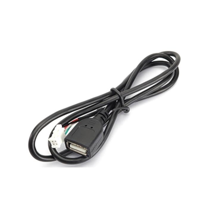 USB專用線車上安卓機4針6針轉雙USB2.0通用嵌入式U盤記錄器數據線 新款通用USB藍線 解決USB接觸不良-細節圖13