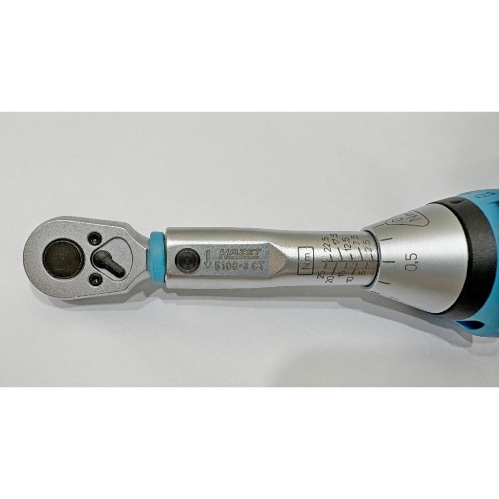 全新!現貨! HAZET 5108-3CT 2.5-25Nm 1/4＂兩分扭力扳手 精度3% 德國製-細節圖3