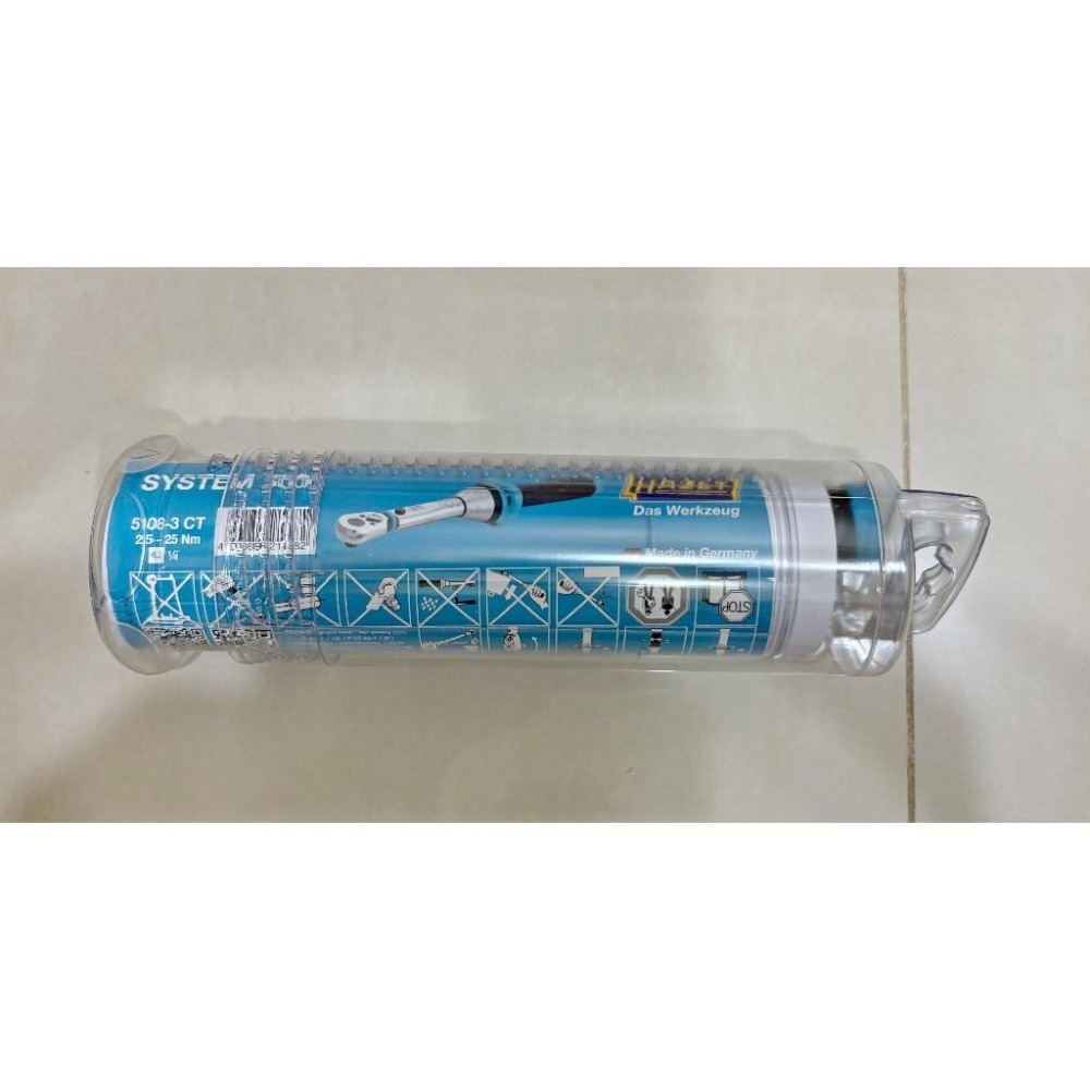 全新!現貨! HAZET 5108-3CT 2.5-25Nm 1/4＂兩分扭力扳手 精度3% 德國製-細節圖6