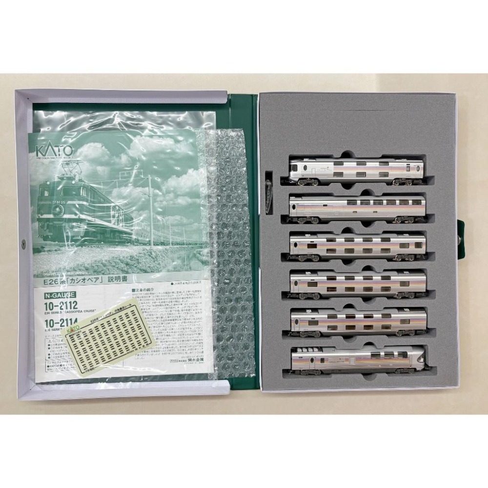 全新!現貨! KATO 10-2112 客車 E26系 仙后座 Cassiopeia 寢臺特急 基本組 (6輛)-細節圖2