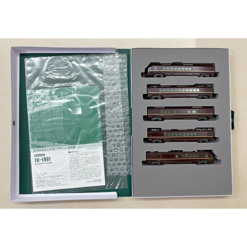 全新!現貨! KATO 10-1991 E655系 なごみ(和) 5輛組 基本組-細節圖2