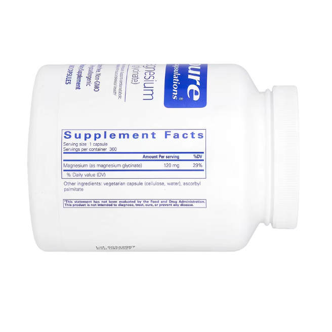 Pure Encapsulations 甘氨酸鎂 120 毫克 膠囊 委任代購-細節圖4