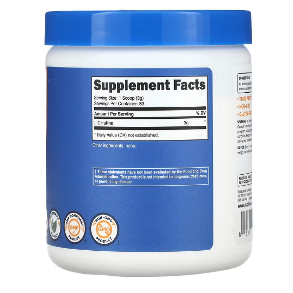 Nutricost L-Citrulline (Base) Powder L-瓜氨酸粉 委任代購-細節圖4
