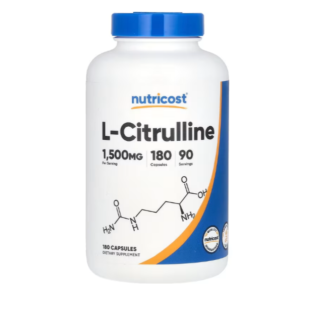 美國原裝 Nutricost L-瓜氨酸 1500 毫克 180 粒膠囊（每粒膠囊 750 毫克) 委任代購-規格圖3