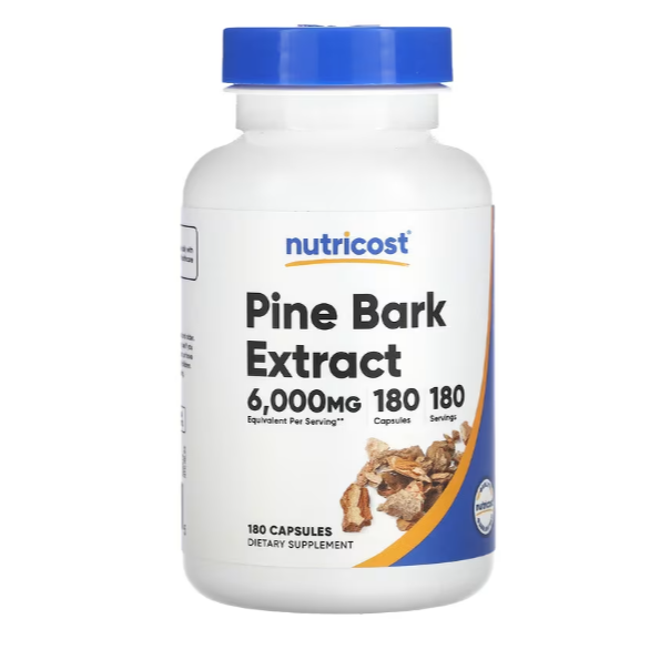 Nutricost Pine Bark 碧蘿芷 松樹皮提取物膠囊 6000毫克 180粒 委任代購-規格圖3
