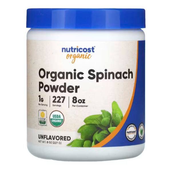 美國原裝 Nutricost Spinach Powder 有機菠菜粉 1磅//8盎司 委任代購-規格圖5