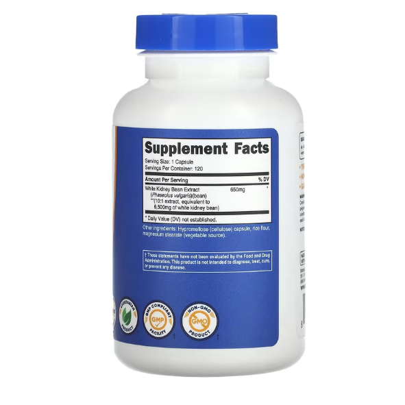 美國原裝 Nutricost White Kidney Bean 白芸豆  120粒膠囊 委任代購-細節圖2