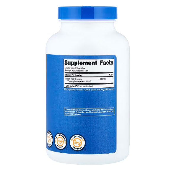 美國原裝 Nutricost Korean Ginseng 高麗人參 1000毫克 240粒膠囊 委任代購-細節圖2