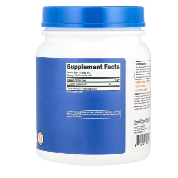 美國原裝 Nutricost L-Leucine Powder L-亮氨酸 原味 17.9盎司（500 克）委任代購-細節圖2