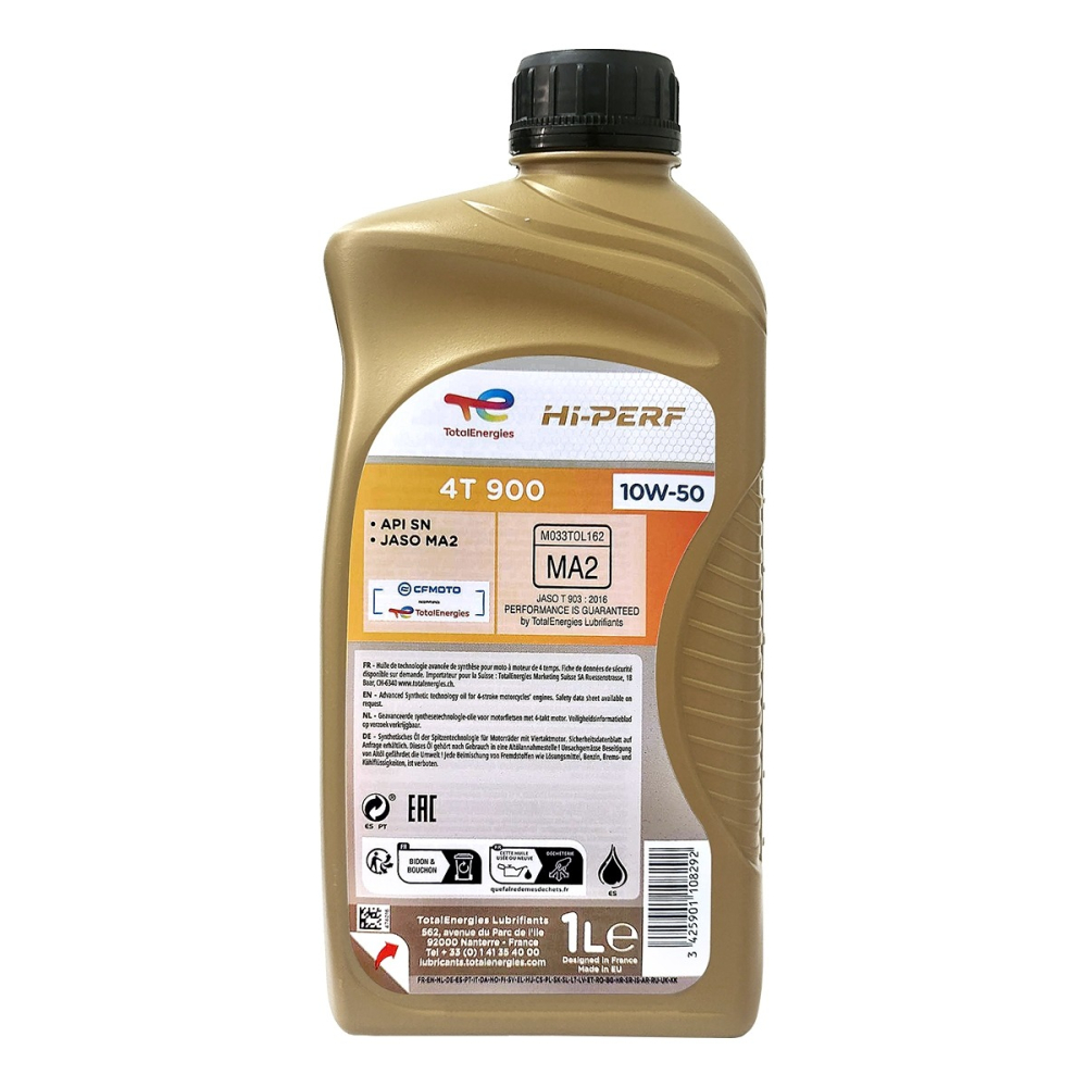油夠便宜~TOTAL HI-PERF 4T  10W50 全合成機車機油-細節圖2