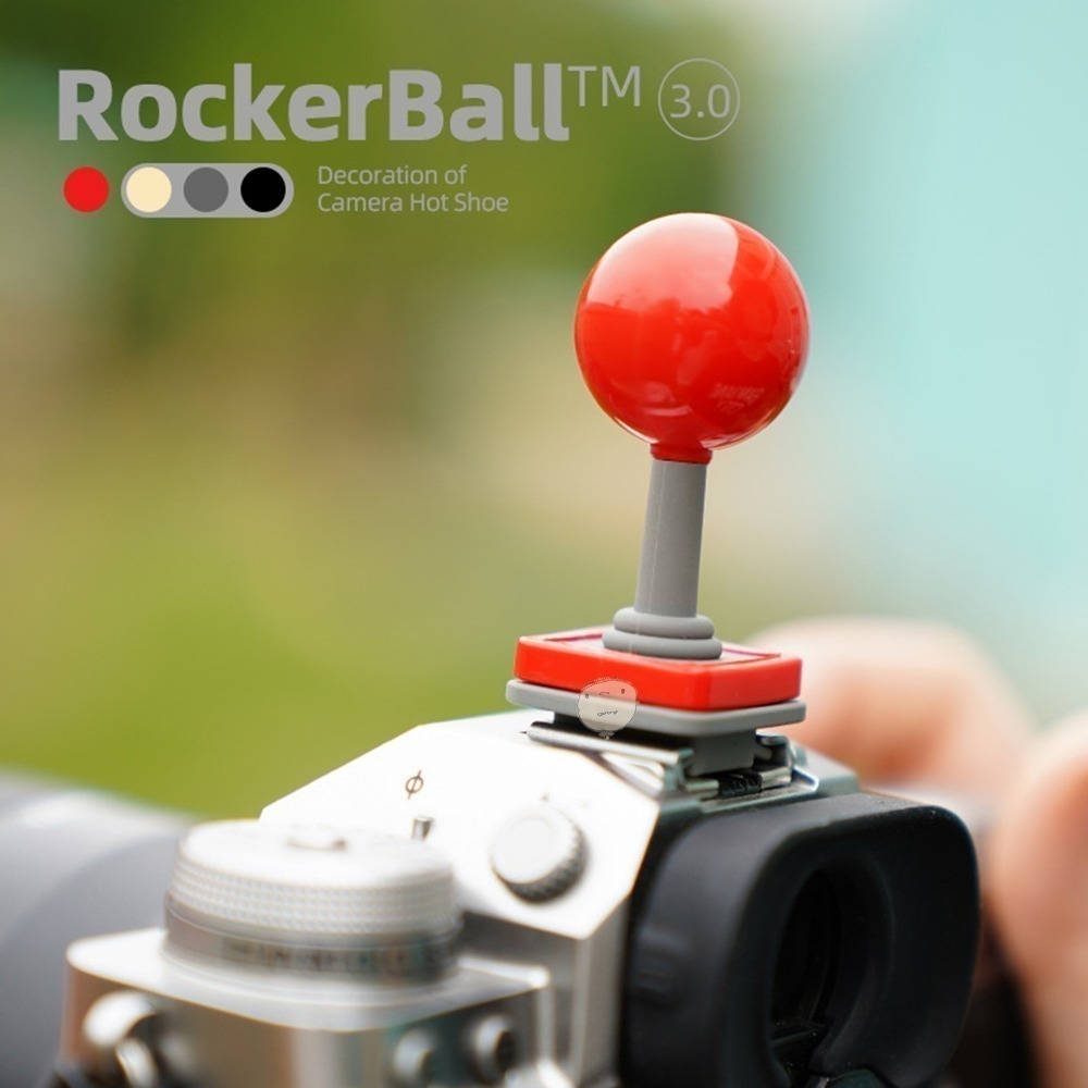 【蘿莉爸】小紅球造型熱靴蓋 搖桿熱靴蓋 創意熱靴蓋 可愛熱靴蓋 熱靴保護蓋 通用熱靴蓋-細節圖2