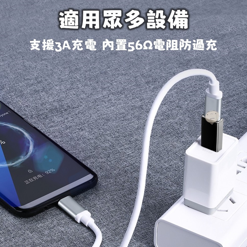 【蘿莉爸】蘋果/iPhone用PD充電線轉接頭 PD轉接頭 Type C(母) 轉 USB3.1 (公) 轉接頭-細節圖4