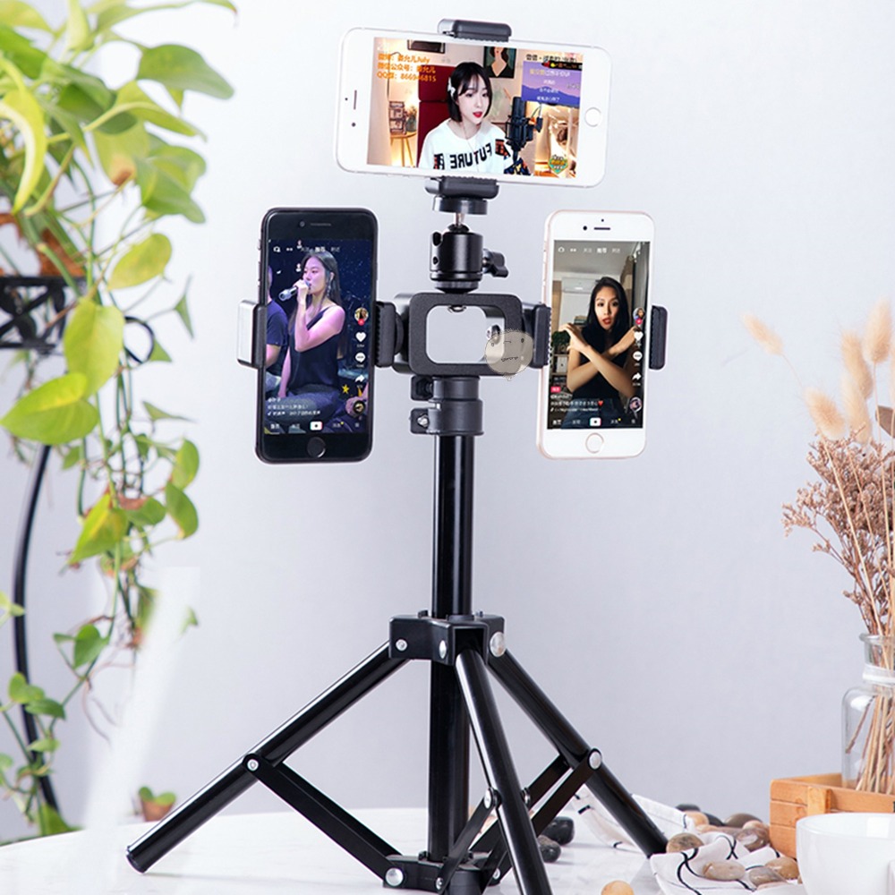 【蘿莉爸】金屬款 三機位 多機位 手機直播支架 錄影支架 相機支架 擴充支架-細節圖7