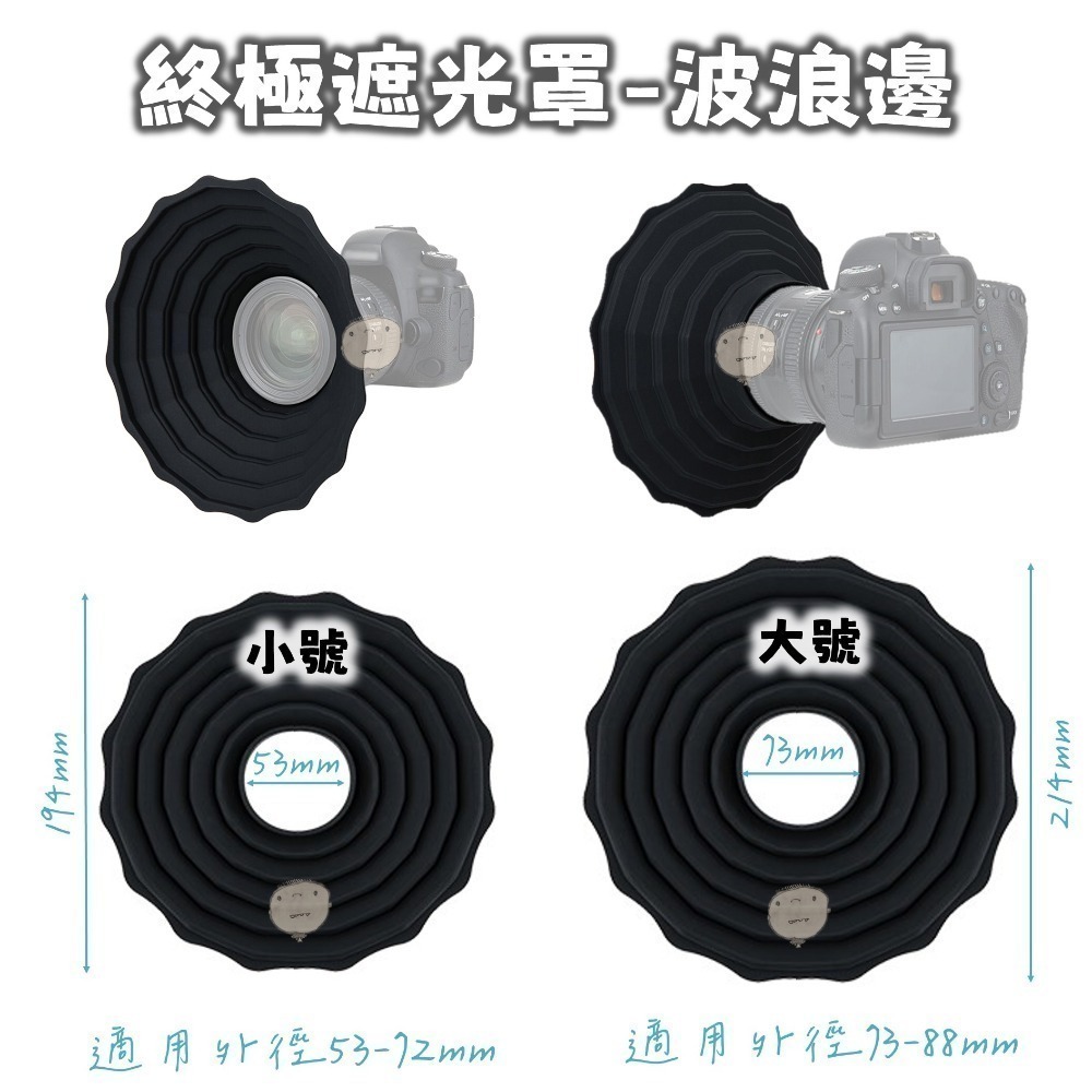 【蘿莉爸】消除玻璃反 相機鏡頭遮光罩 終極遮光罩 矽膠遮光罩 碗公罩 忍者板-細節圖2