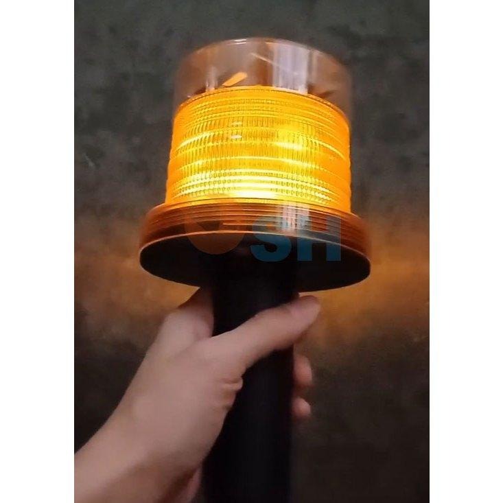 【🚨太陽能警示燈A款】🚚超商限10支/握把式警示燈/手把式警示燈/工地警示燈/三角錐燈/交通安全燈-細節圖3