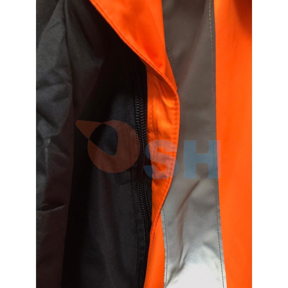 【出清-兩用反光外套雙色(上橘下藍)】工程外套/交換禮物/工地夾克/工地外套/鋪棉外套/長袖外套/防潑水外套-細節圖3
