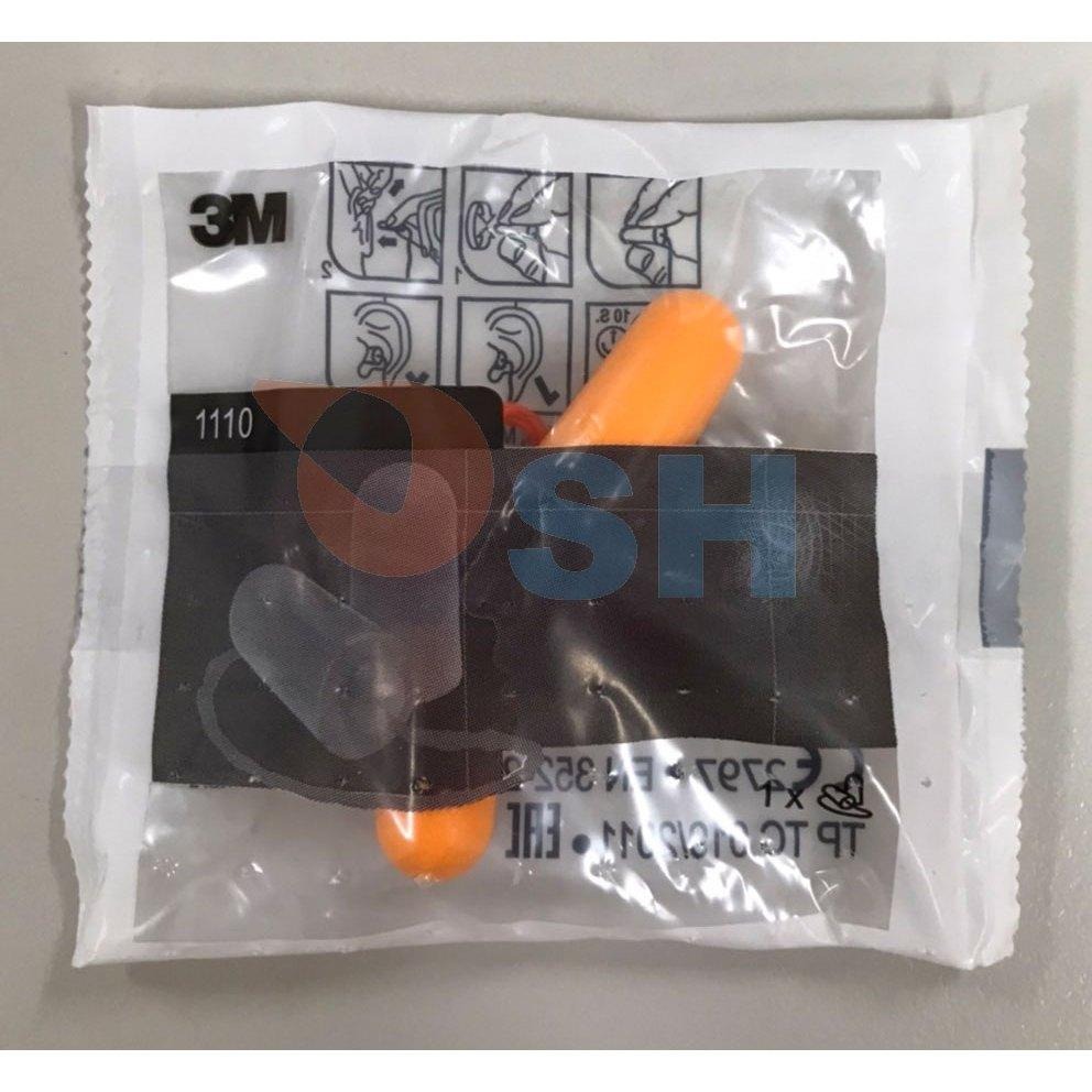 【耳塞】耳塞 3M 1110 附線 隔音耳塞 防噪音 睡眠 工作學習海棉 降噪靜音 有線 耳塞-細節圖2