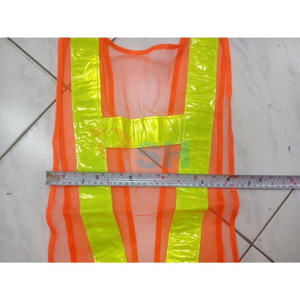 【日式V型背心-藍網白條】安全配備/工地用背心/日式背心/警用反光背心/義交反光背心-細節圖3