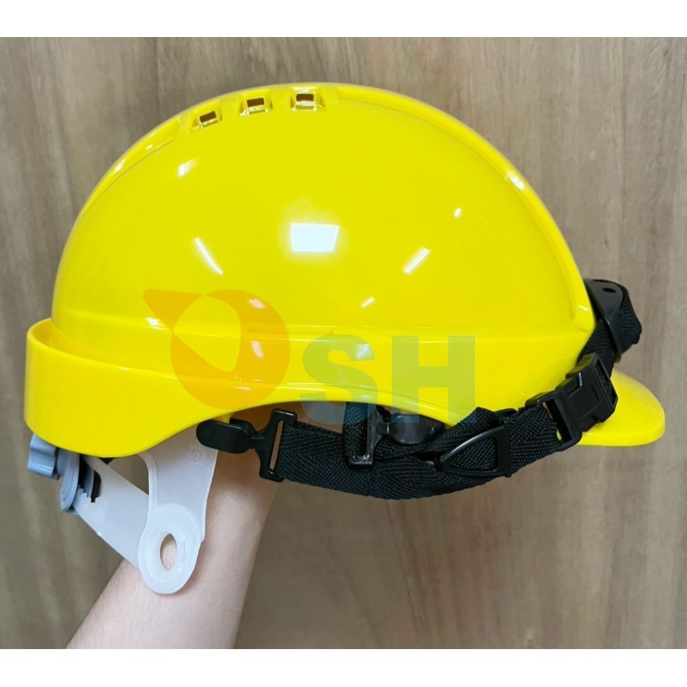 【六孔透氣安全帽ABS】歐堡牌/工地安全帽/工程帽/尼龍內襯/織帶單耳帶扣/安全防護/工作防護/工地帽/安全帽-細節圖2
