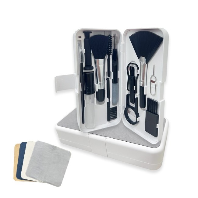 [ZIYA] 電子產品(手機/平板/耳機/鍵盤/筆電/手錶)清潔工具組合 18in1 麗潔款 贈拋光清潔布-細節圖4