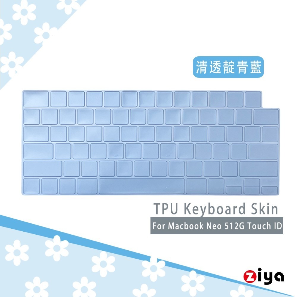 [ZIYA] Apple Macbook Neo Touch ID 鍵盤保護膜 TPU材質 清透絢麗色系-規格圖11