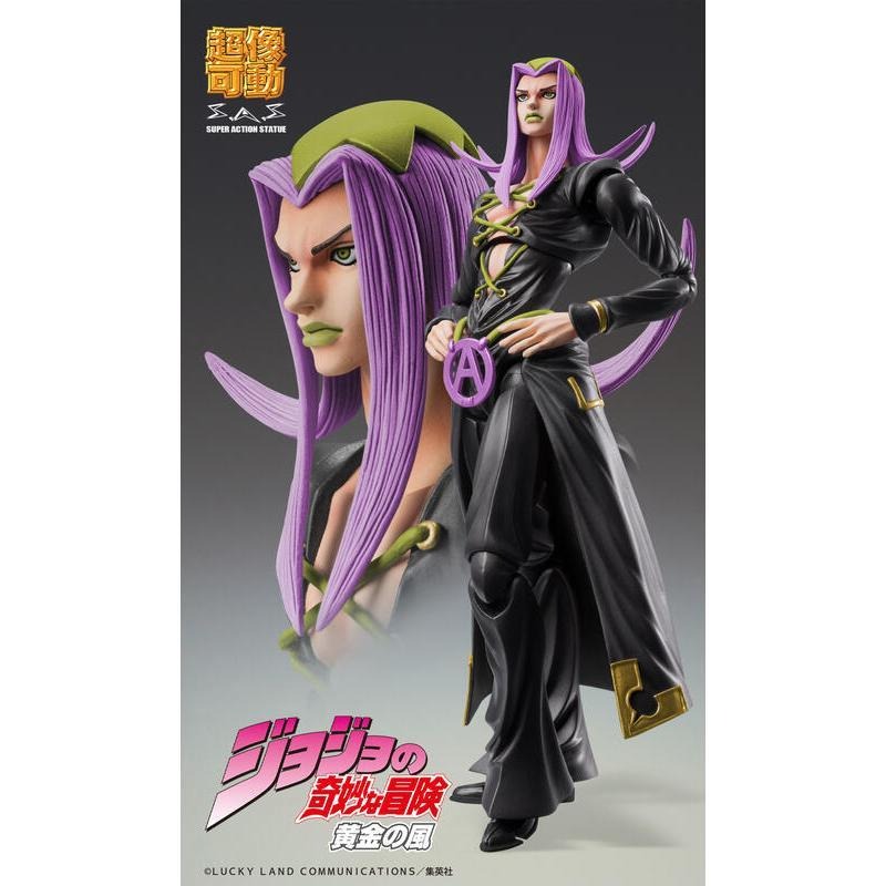 《$uper Toys》全新 超像可動 JOJO的奇妙冒險 第五部 黃金之風 特莉休 阿帕基 特里休 烏納 黑色 公仔-細節圖8