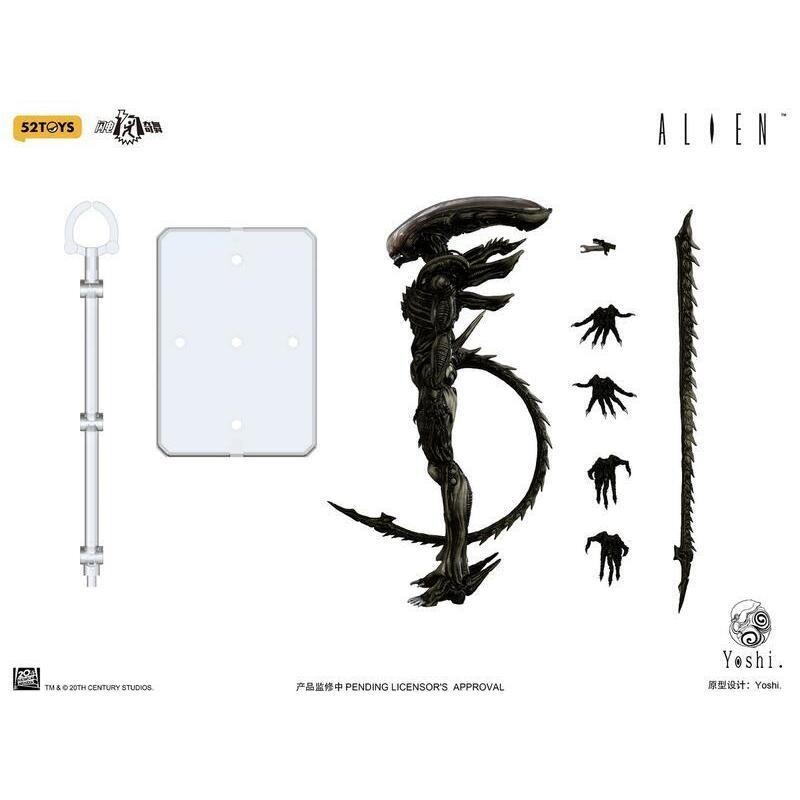 《$uper Toys》全新 52toys 閃電奇舞系列 異形 Alien 1/12 公仔 模型 可動 YOSHI-細節圖3