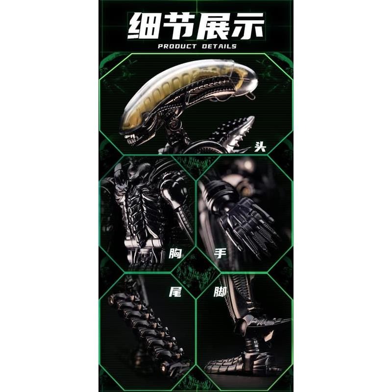 《$uper Toys》全新 52TOYS IB-13 猛獸匣 Xenomorph 異形 電影 玩具 模型 公仔-細節圖6
