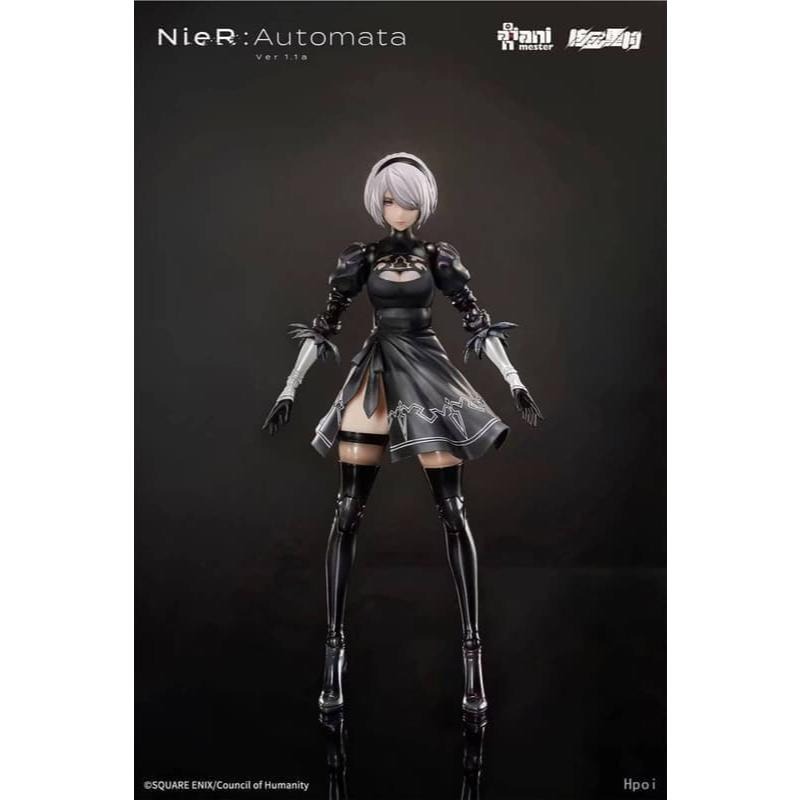 《$uper Toys》全新 大漫匠 核金重構 1/9 可動 包膠人偶 尼爾：自動人形 2B 公仔 模型 人偶-細節圖5