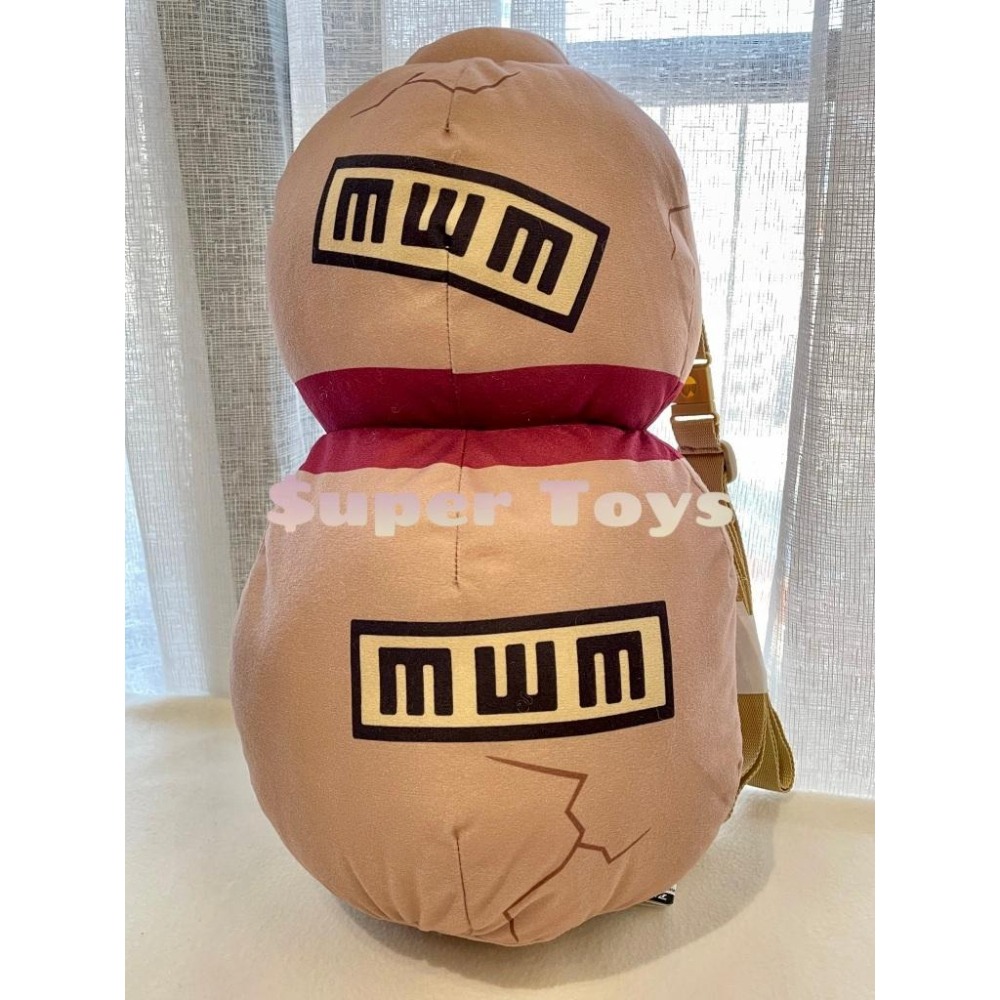 《$uper Toys》全新 BP 景品 火影忍者 絨毛玩偶 我愛羅的葫蘆 布偶 娃娃 我愛羅 周邊 背包 包包 玩偶-細節圖2
