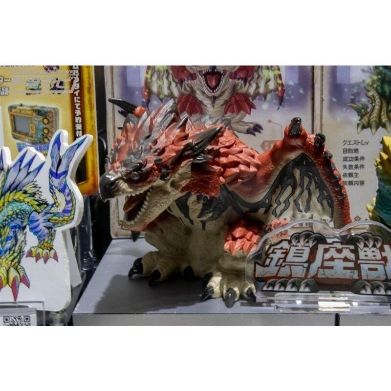 《$uper Toys》全新現貨 萬代 景品 魔物獵人 鎮座獸 激闘 雄火龍利奧雷烏斯 雄火龍 雷狼龍 軟膠 公仔-細節圖4