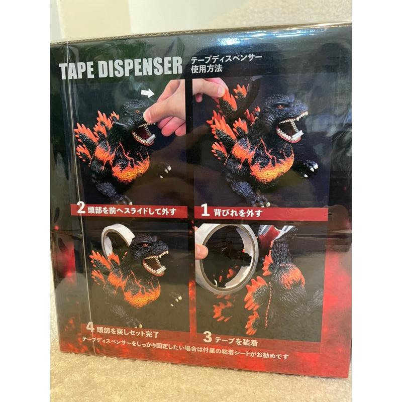 《$uper Toys》全新現貨 日版 商店限定 平成 紅蓮哥吉拉 1995 膠帶台 膠台 周邊 模型 公仔 哥吉拉-細節圖3