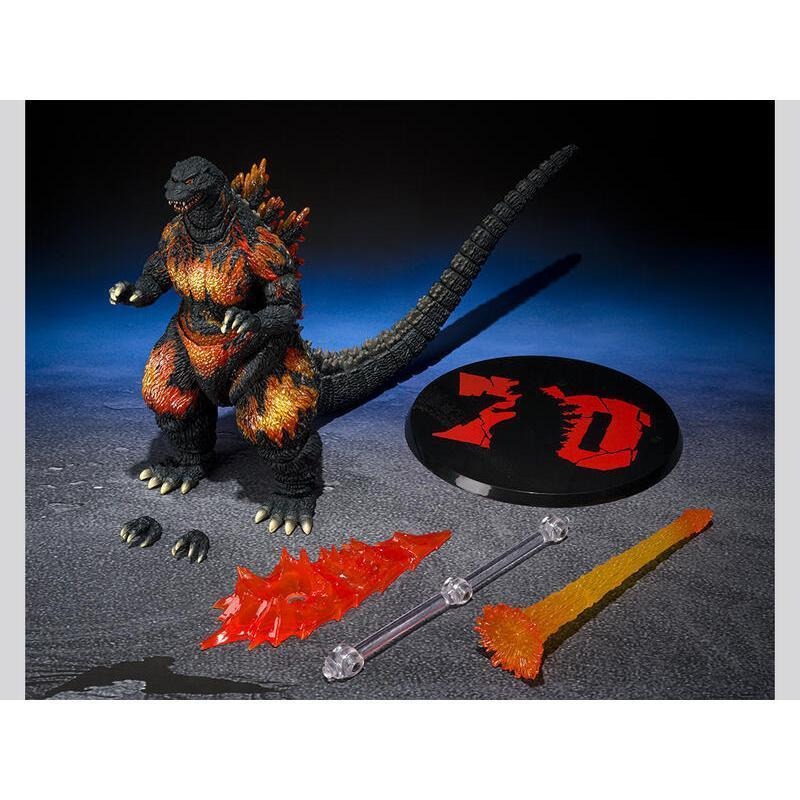 《$uper Toys》全新 S.H.MonsterArts SHM 紅蓮 哥吉拉 1995 70周年特別記念 公仔-細節圖3