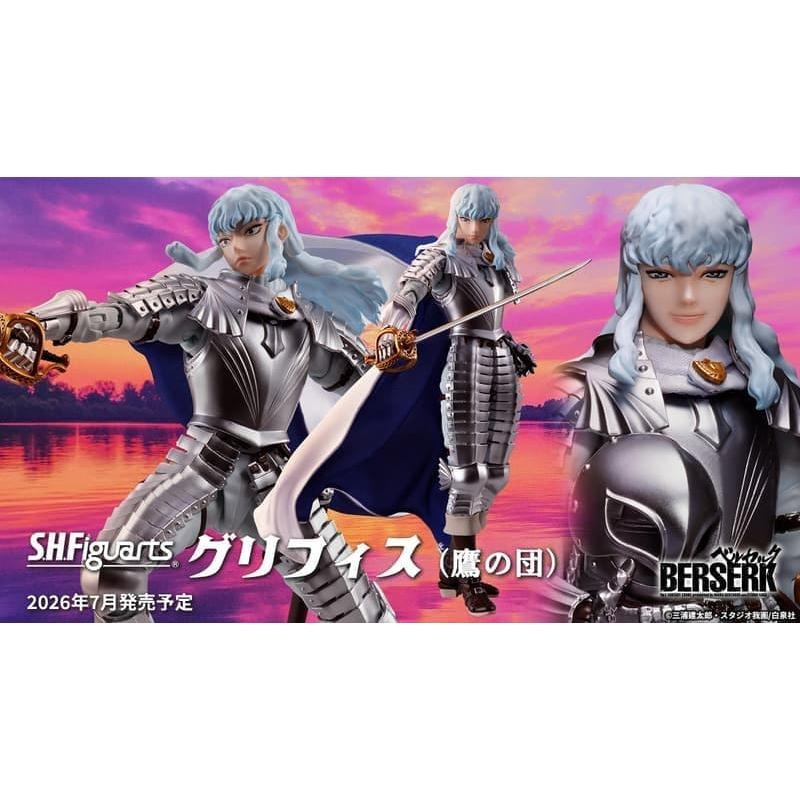 《$uper Toys》全新 SHF S.H.F 烙印勇士 黃金時代篇 古力菲斯 鷹之團 公仔 可動 人偶-細節圖2