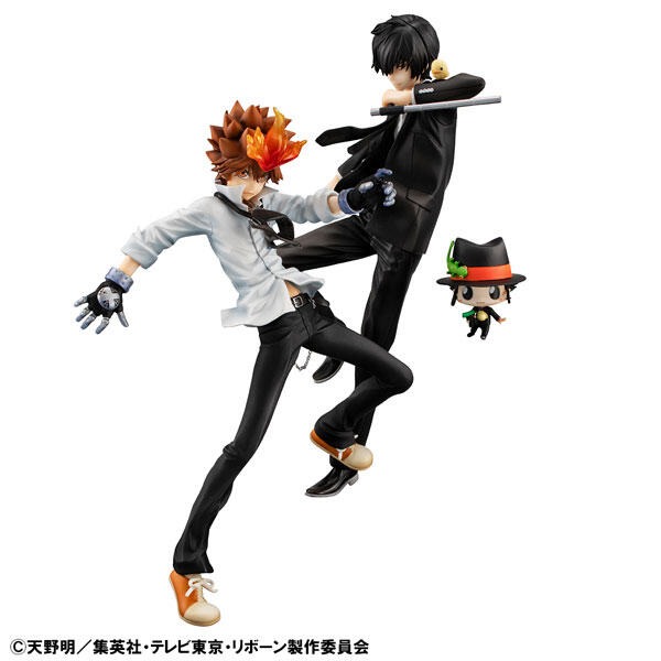 MH 限定 G.E.M 家庭教師 澤田綱吉 雲雀恭彌 里包恩 1/8 PVC GEM 公仔-細節圖2