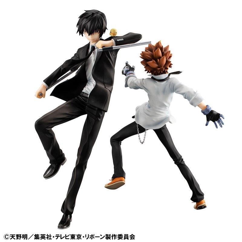 MH 限定 G.E.M 家庭教師 澤田綱吉 雲雀恭彌 里包恩 1/8 PVC GEM 公仔-細節圖3