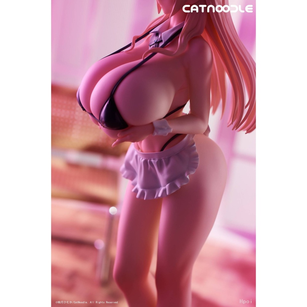《$uper Toys》全新 CatNoodle 柚月 原畫 穿著比基尼的順從女僕 1/6 公仔 女僕 泳裝 PVC-細節圖7