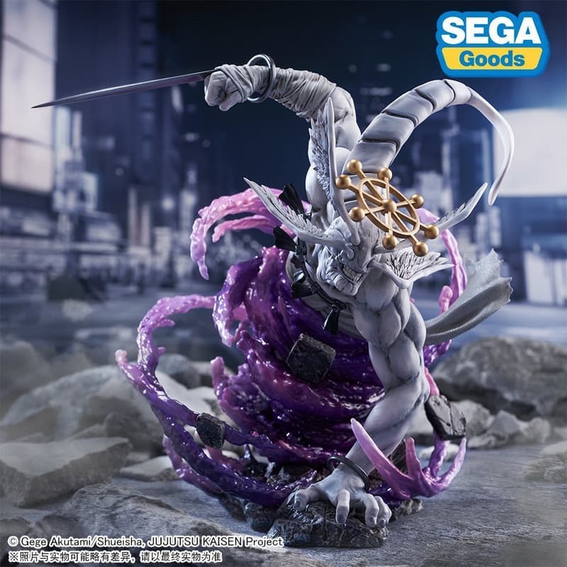 全新 SEGA 景品 FIGURIZMα 咒術迴戰 澀谷事變 宿儺 八握劍異戒神將 魔虛羅 兩面宿儺 公仔 模型 場景-細節圖3