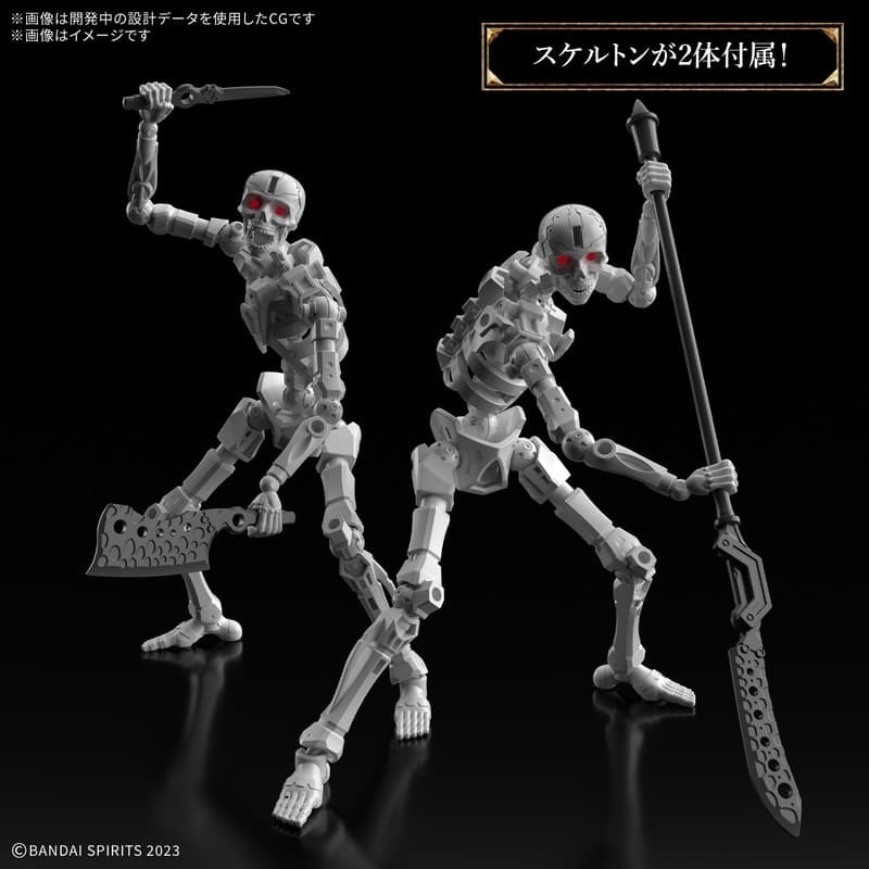 《$uper Toys》全新 萬代 30MF 組裝奇幻輕作戰 卓爾骸骨兵 死靈騎士 組裝 模型 公仔 人偶 骨兵-細節圖8