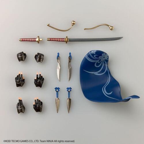 《$uper Toys》海洋堂 Revoltech 山口式 忍者外傳3 利刃邊緣 霞 可動 公仔 模型-細節圖2