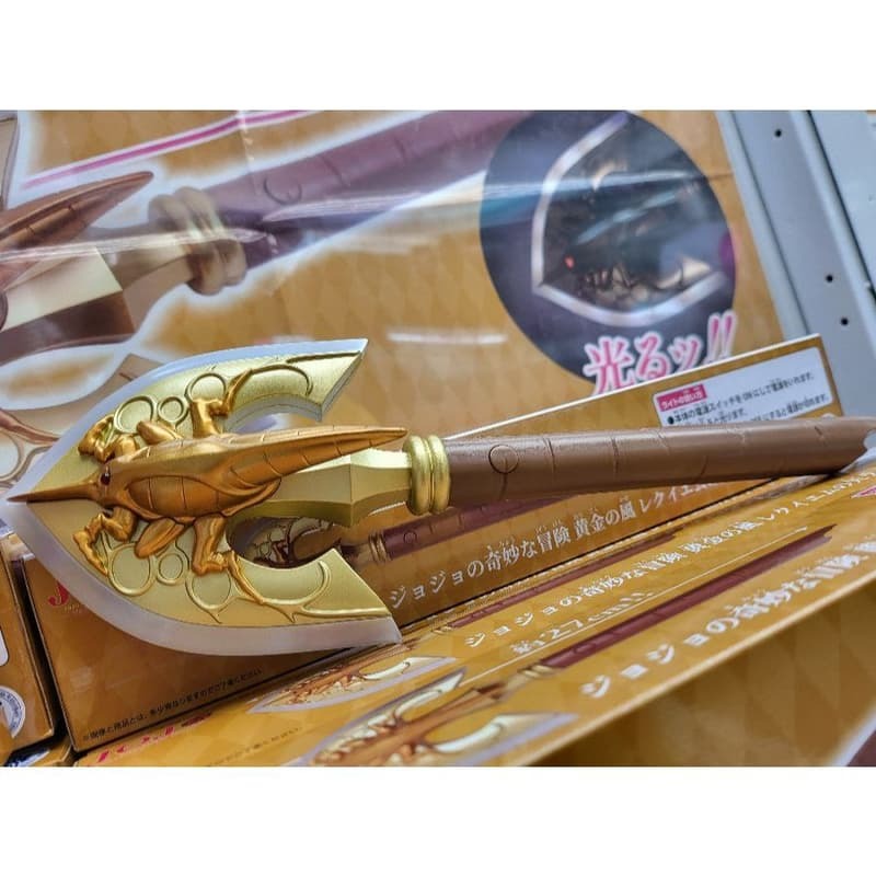 日版 景品 BANPRESTO JOJO的奇妙冒險 JOJO 黃金之風 替身之箭 LED 燈 箭矢 蟲箭 公仔 模型-細節圖2